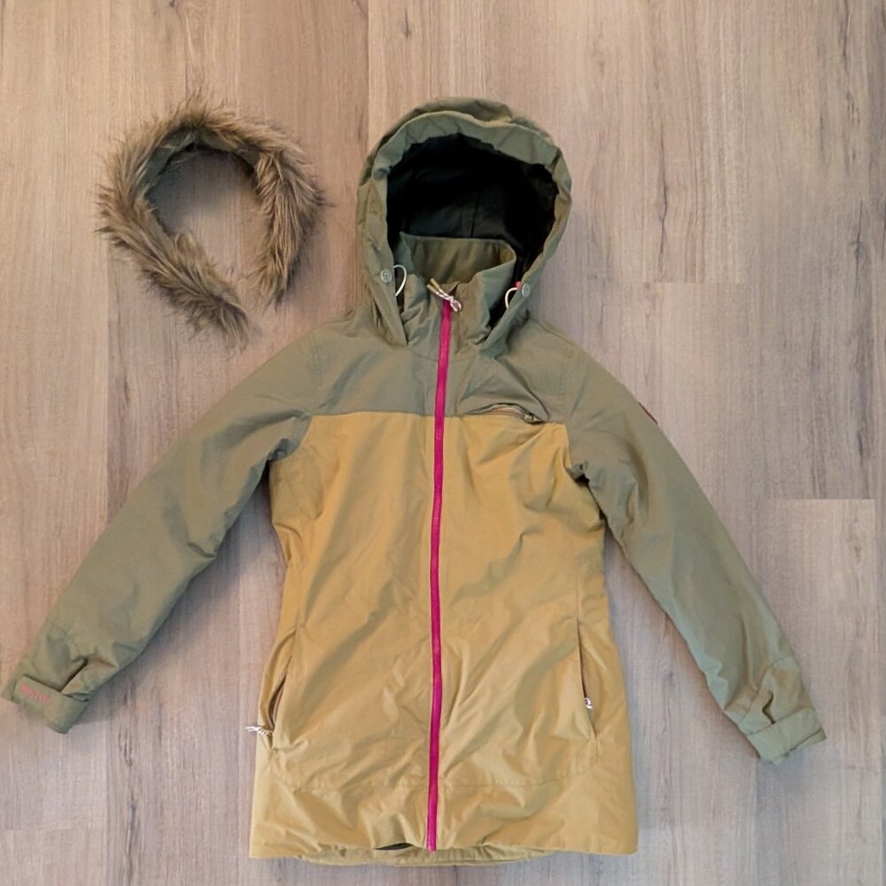 Burton Women's Lelah Winter Ski Jacket - Pink and Green